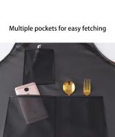 Nueva Delantal Impermeable Y Antiaceite Estilo Coreano Moda Para Mujer Traje De Trabajo Para Cocina Del Hogar Con Correa - details 4
