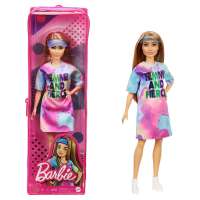 Barbie Fashionista Muñeca morena con vestido teñido tie dye Mattel GRB51 - details 0