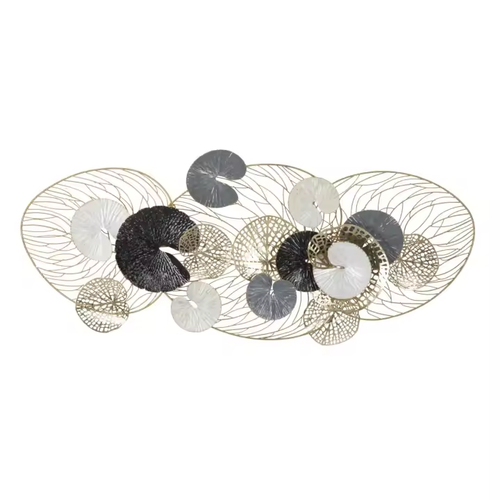Decoración en Metal 3D, Metal, Multicolor, 124,5x9,5x55 cm - 1