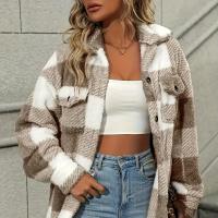 Abrigo de felpa con botones en la parte de Abrigo, ropa de Abrigo Térmica de invierno de manga Larga versátil, ropa de Mujer - details 3