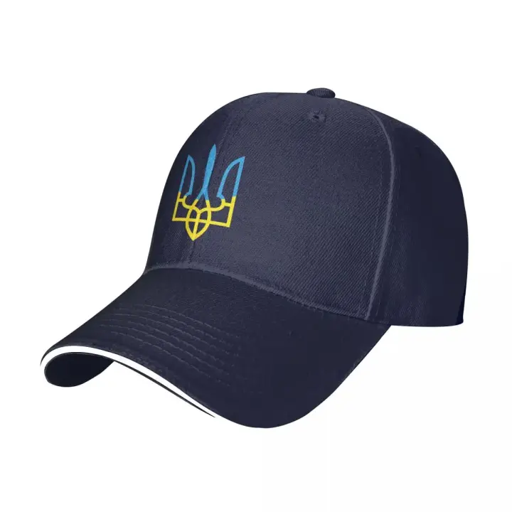 Gorro De Béisbol Estilo Hip Hop Con Bandera De Ucrania Triángulo Protección Solar Unisex Poliéster Ajustable Para Exterior - 1