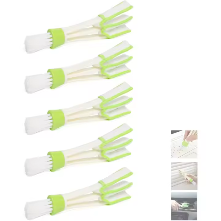 cepillos de limpieza para coche, cepillos suaves para salpicadero, herramientas multifuncionales de limpieza para coche adecuadas - 1