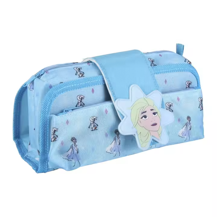 CERDA Estuche Portatodo Velcro Frozen II Azul 22x12x7 cm - 1