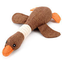 Juguetes Para Perros Y Gatos En Forma De Ganso Juguetes Interactivos De Peluche Resistentes Al Masticar Con Silbato Para Pequeños Y Grandes Perros - details 3