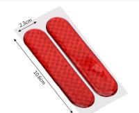 Pegatina Reflejante Para Coche Línea De Ojo Para Borde De Puerta Roja/Amarilla/Azul Seguridad Advertencia Universal 2* - details 3