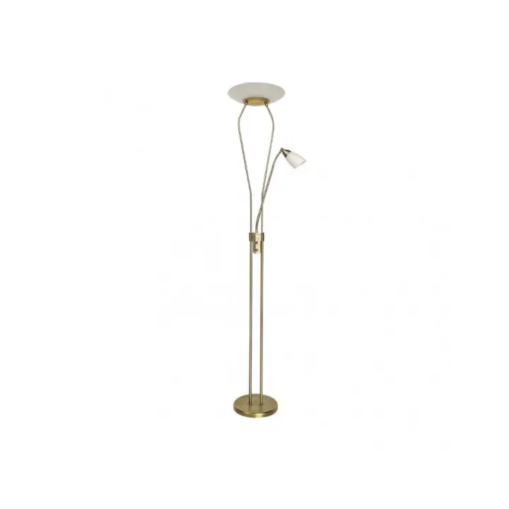 Fabrilamp - Pie De Salon Wolf 18+5w 4000k 1800/500lm Cuero C/lector  Y Reg.Intensidad 178x31,5x31,5 Cm - 1