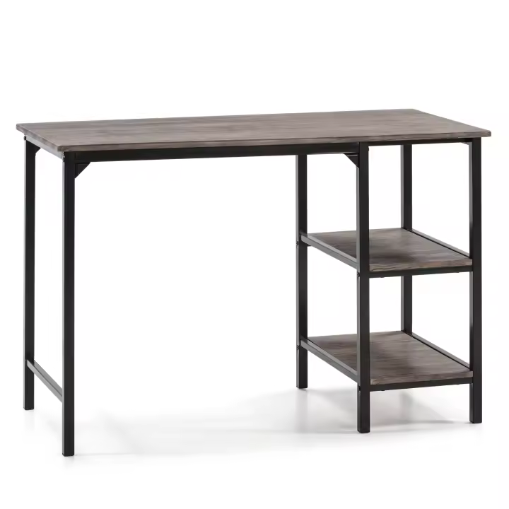 VS Venta-Stock Mesa de Escritorio Colón con Estantes Estilo Industrial 110x55x76 Cm - 1