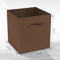 Caja de Almacenaje Plegable, de 31x31x31cm, 11 Colores, Cajas organizadoras en Tela, Caja para organizar Ropa, Juguetes y Sábanas en Armarios - details 13