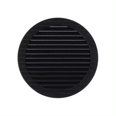 EDM Rejilla de Ventilación Redonda Empotrable con Mosquitera Ø150mm ABS Gris Antracita - EDM - 87722 Rejilla de ventilación Accesorios Varios Bricolaje Rejilla - 1