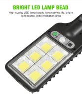 Lámpara Solar LED Exterior Impermeable Con Sensor De Movimiento 30/72COB Para Jardín Terraza Puerta De Garage Y Calle - details 5