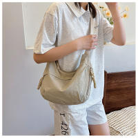 Bolso De Hombro De Gran Capacidad Estilo Casual Unisex Para Diario Comunicación Deportiva Y Tiempo Libre Material Principal Algodón Bolsa Redonda Suave Cierre De Cremallera - details 9