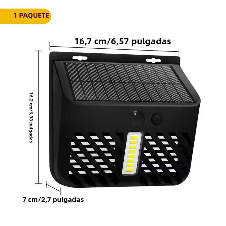 Zapador Solar De Mosquitos Con Luz LED Trap Para Insectos Recargable Al Sol Para Patio Jardín Control De Plagas Ambiental - 1