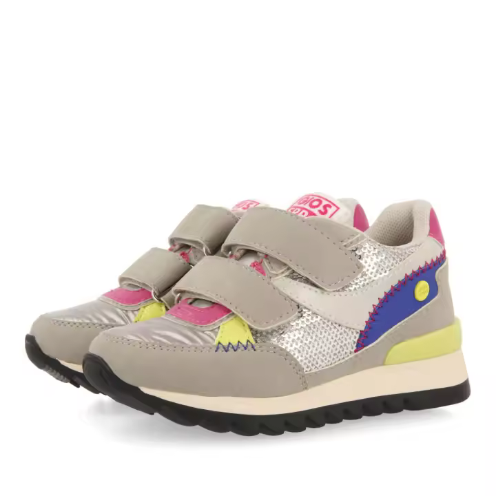 Zapatilla Gioseppo con Lentejuelas Plata para Niña y Niño - Original y Divertido - 1