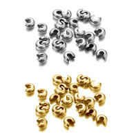 50Pcs Cubos De Acero Inoxidable Para Joyería DIY Tamaños 3-4-5mm Cubos De Acero Inoxidable Para Terminar Joyas Accesorios De Joyería - details 4