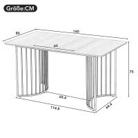 Mesa de Cocina Moderna de Madera | Dimensiones 140x80 cm | Capacidad para 4 personas | Versátil para Cocina - details 4