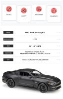 Maisto 1:18 Ford Mustang GT Deportivo De 2015 Modelo Clásico De Coche De Aleación Decoración Coleccionable Regalo Para Adultos Y Niños Desde 7 Años - details 1