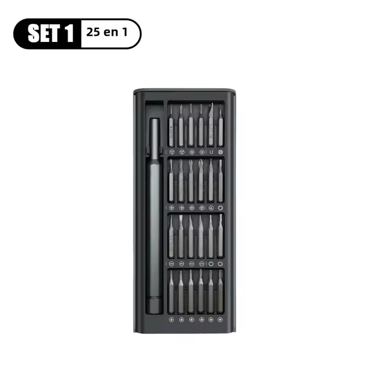 Juego De Destornilladores Multifuncional 63 En 1 Precisiónde Cabezas Magnéticas Herramientas Manuales Para Mantenimiento De Notebooks Y Móviles - 1