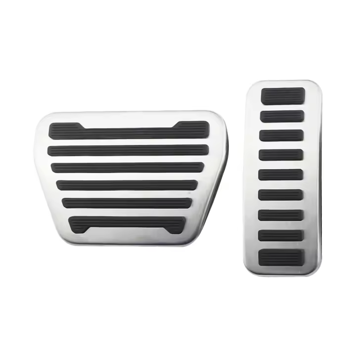 Cubierta De Pedal De Gas Y Freno Para Coche En Acero Inoxidable Para Land Rover Discovery 5 2014-2020 Defender 110 2020 Range Rover Vogue 2013-2020 - 1