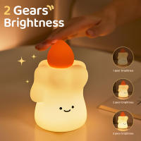 Lámpara Nocturna De Nube Bonita Silicona USB Recargable Para Dormitorio Sensor Táctil Para Dormir En La Cama Luz De Noche Para Habitación - details 9
