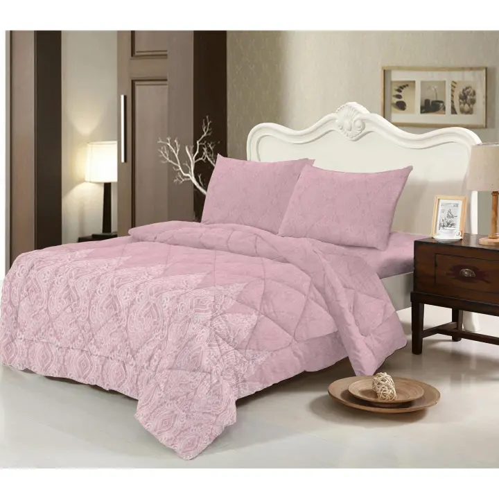 NOVOTEXTIL Colcha Edredón Estampado Reversible Cama de 90  a 150 cm Modelo Entretiempo Primavera/Otoño Relleno de 250gr/m² con Fibra Hueca Siliconada Tacto Pluma Suave Cálida Cubrecamas Ligero No Inclue Fundas de Cojín Ideal Dormitorio Fácil - 1