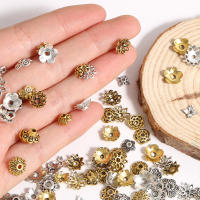Alrededor De 100 Piezas De Joyería Antigua Estilo DIY Con Corona De Flores Huecas Y Tazas De Cuentas Para Adornos De Cabello - details 0
