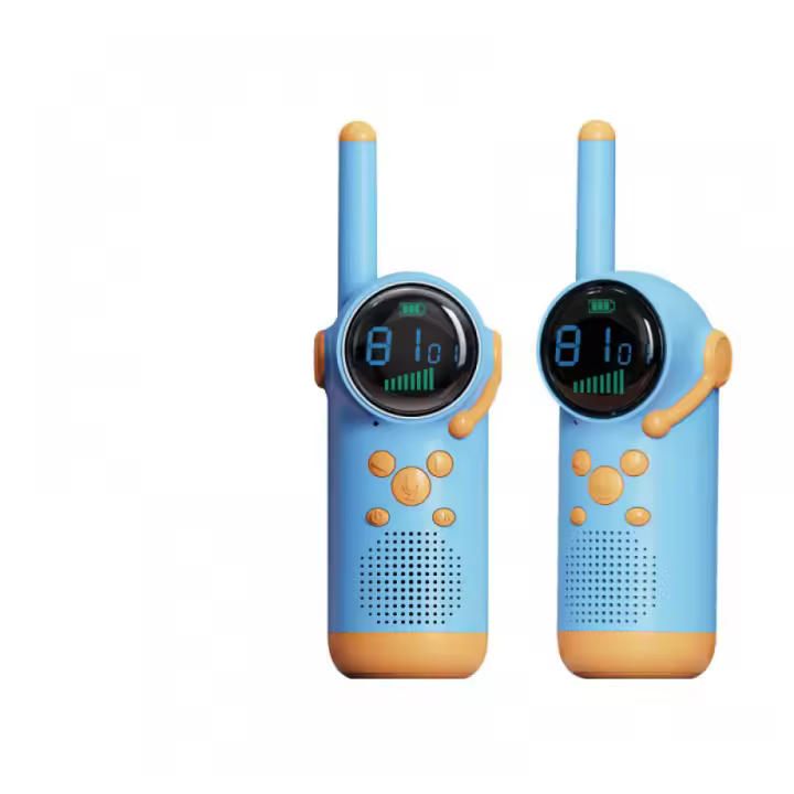Walkie-talkie para niños (2 unidades), radio bidireccional de hasta 3 km de largo alcance, ideal para niños y niñas, ideal para acampar, hacer senderismo y jugar. - 1