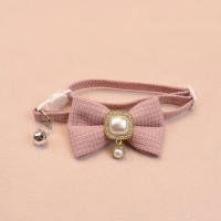 Collar De Gato Ajustable 20-35cm Con Colgante De Perla Vintage Y Lazo Bellaco Collar De Perro Pequeño Para 2024 - details 8