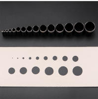 Juego De Taladro Redondo De Agujeros Falsos Para Correas De Reloj Cuadros Cinturones Y Lona 1-15mm Herramienta De Taladro De Acero - details 1