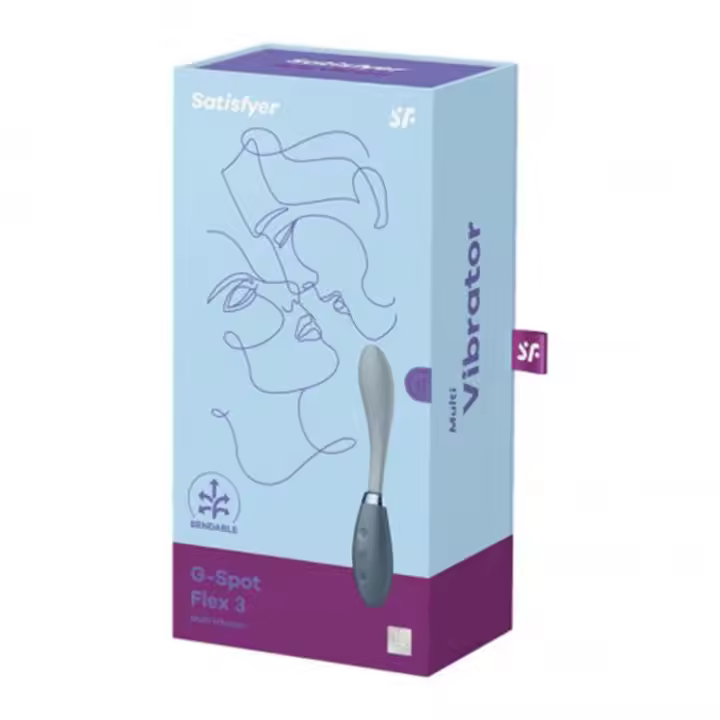 SATISFYER G-SPOT FLEX 3 MULTI-VIBRADOR GRIS 1UN - 1