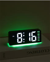 Reloj De Alarma Digital LED 7'' Con Dimmer De Brillo Tres Niveles Dual Alarme Temporizador Fecha Luz Nocturna Para Dormitorios Estilo Moderno Material Plástico - details 18