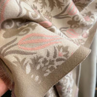Poncho De Cashmere Floral Impresión Para Mujer Bufanda De Lujo Cálida Pashmina Viaje Chal Envoltura Estilo Elegante 2023 - details 19