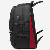 Mochila De Viaje Grande 50L 80L Para Hombre Con Compartimento Para Zapatos Separado Bolsa De Negocios Impermeable Deportes Al Aire Libre Negro Mochilas De Almacenamiento - details 4