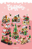 Juego De Bloques De Construcción Navideño 6 En 1 Con Luz Vila De Invierno Creativa Casa DIY Bloques De Construcción Para Niños Regalo De Navidad - details 0
