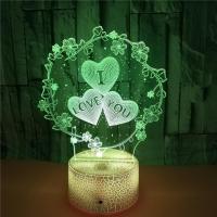 Lámpara De Noche 3D Nighdn 'I LOVE YOU' Regalo De San Valentín Para Novios Luz LED Colorida Decoración De Habitación Romántica Forma De Corazón - details 8