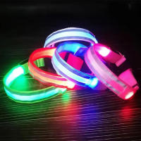 Correa De Noche Con LED BOOTEELY Para Perros En Nylon Seguridad Brilla Al Aire Libre Collar Luminoso Fluorescente Para Mascotas - details 7