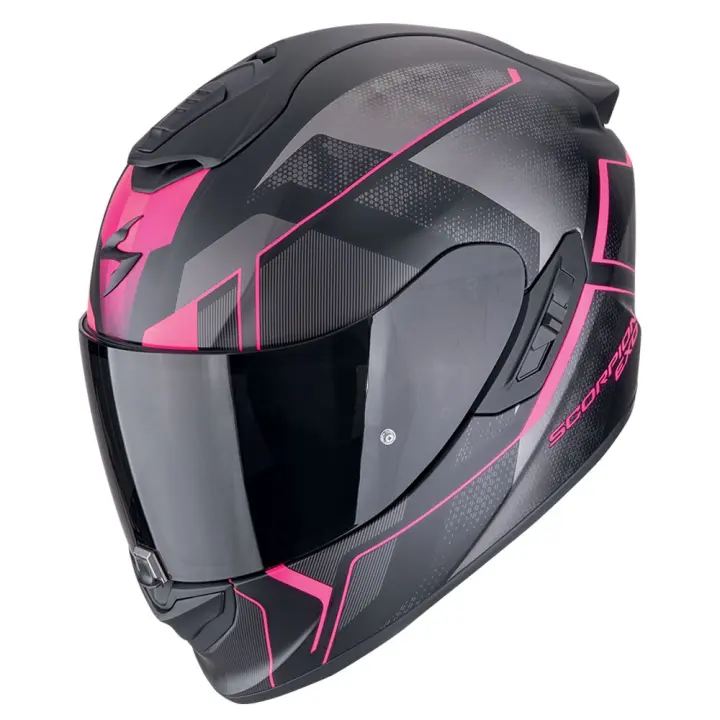 Casco integral Scorpion EXO-1400 EVO II AIR Intensio Negro Rosa - 1