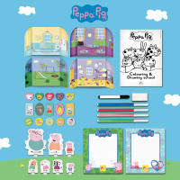 Peppa Pig - Mochila infantil Peppa Pig con cuaderno de actividades, Ejercicios para colorear, Rotuladores, 8 personajes de cartón, Juguete para niños y niñas, Regalo a partir de 3 años - details 5