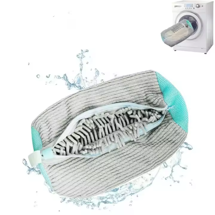Bolsa De Limpieza Para Zapatos 1/2PCS Protector De Fibra Fluffy Poliéster Amigable Con Máquina De Lavar Y Secado Bolsa De Lavandería - 1