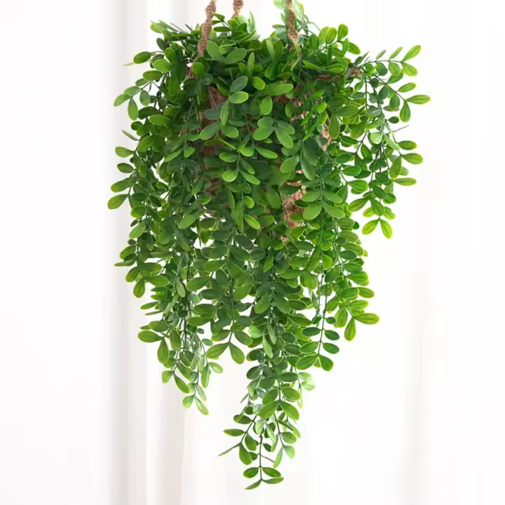 2PCS Plantas Artificiales De Hiedra Para Decoración De Bodas Navidad Y Año Nuevo Plásticas Para Jardín Hogar Y Sala De Estar Colgantes - 1