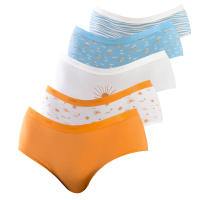 dim-Pack-5 Braguitas Cotton Stretch Confort D4C20 para Mujer