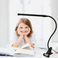 Lámpara De Mesa LED Con Clip Plegable Y Soporte De Lectura 360° Luz De Mesa Para Dormitorio Protección Ocular USB Powered Ajustable Para Cama - details 16