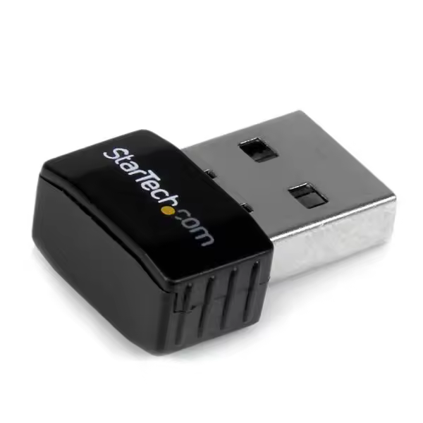 Mini Adaptador de Red Inalámbrico USB 2.0 a Wireless N de 300 Mbps - Wifi Externo 802.11n 2T2R - 1