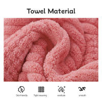 Toalla De Baño De Velours Coral De Alta Densidad Dos Piezas Absorbente Y Suave Conjunto Para Madre Regalo De Toallas Para El Hogar Y El Baño - details 3