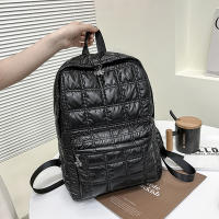 Mochila De Invierno Yogodlns Espacio Algodón Para Mujer Gran Capacidad Escuela Bolsa Viaje Nylon Impermeable Rucksack Estudiante Pack Femenino - details 12