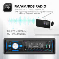Receptor De Estéreo In-Dash 1Din 12V Para Coche Con Radio FM AM RDS Llamadas Hands-free 2 USB TF AUX Bluetooth Música Y Llamadas - details 8