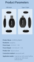 Acodo 2en1 Mini Caja Para Coche CarPlay Android Auto USB Tipo-C Conexión Bluetooth WiFi Plug&Play Dongle Inteligente Sin Cable - details 15