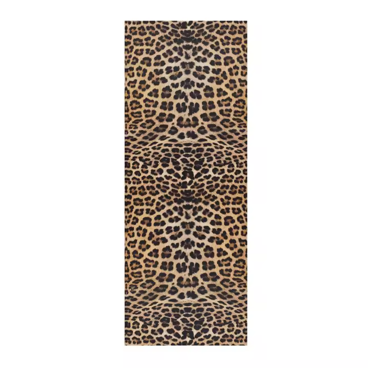 Alfombra vinílica de cocina estampado animal en amarillo - RICCI LEOPARDO | 52x100, 52x200 cm - 1