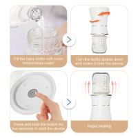 Calentador De Botella Para Bebé Portátil Con Ajuste De Temperatura En 4 Niveles Recargable Por USB Calentador Rápido De 6 Minutos Para Leche Y Agua - details 5