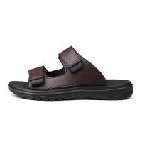 Sandalias De Hombre Verano Casual Playa Exterior Retro Cómodas Cuero Flip Flops Tipo De Sandalias Básicas Estilo Clásico - details 9