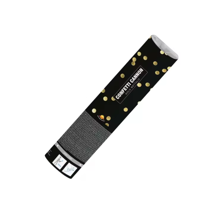 Guirca, CAÑON CONFETTI ORO. 40 CMS. AIRE COMPRIMIDO (VENTA POR UNIDAD) - 1